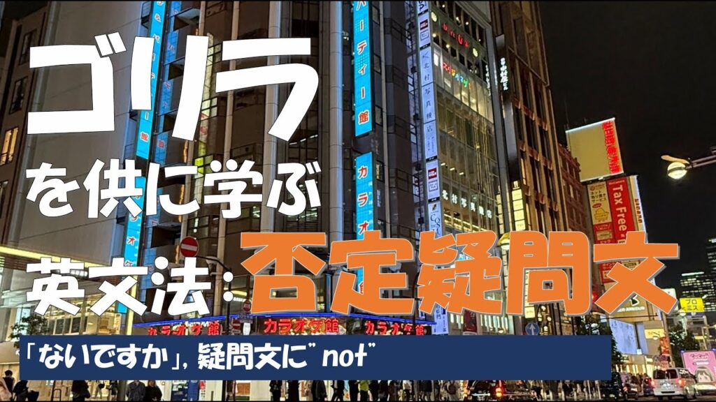 【英文法】 否定疑問文 "練習問題あり"